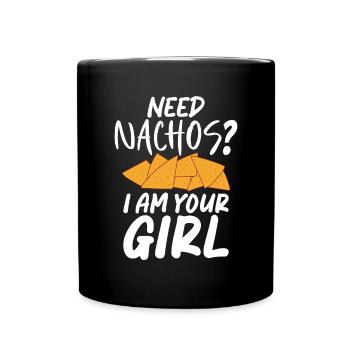 Nacho Lover Nacho Gift Mexican Food - Full Colour Mug - black - Front