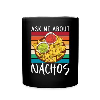 Nacho Lover Nacho Gift Mexican Food - Full Colour Mug - black - Front