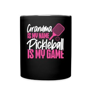 Pickleball Grandma Grandma Is My - Tasse einfarbig - Schwarz - Vorne