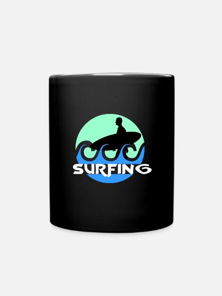 Surf - Mug uni - noir
