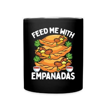 Empada Lover Nourrissez-moi avec Empanadas Colombia - Mug uni - noir - Devant
