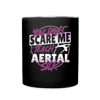 Aerial Silks Design Für Eine Luftakrobatin - Tasse einfarbig - Schwarz - Vorne