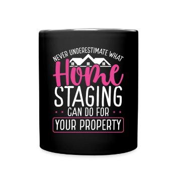 Home Staging can do for your property Stager - Tasse einfarbig - Schwarz - Vorne