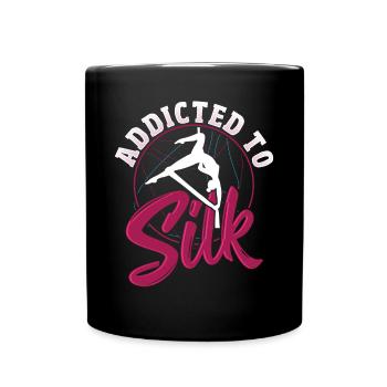 Aerial Silks Design Für Eine Luftakrobatin - Tasse einfarbig - Schwarz - Vorne