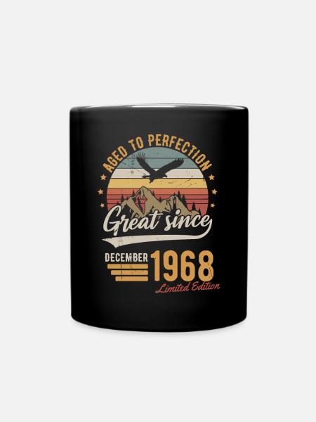 Décembre 1968 Cadeau d’anniversaire en édition limitée - Mug uni - noir