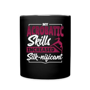 Aerial Silks Design Für Eine Luftakrobatin - Tasse einfarbig - Schwarz - Vorne