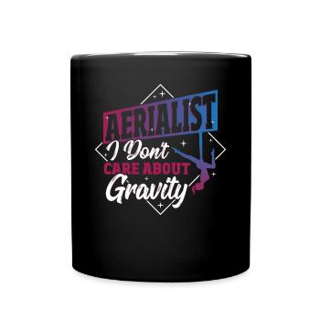 Aerial Silks Design Für Eine Luftakrobatin - Tasse einfarbig - Schwarz - Vorne