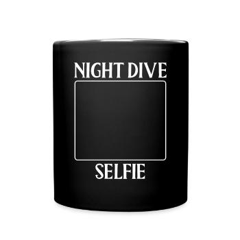 Night Diving Selfie - Full Colour Mug - black - Front