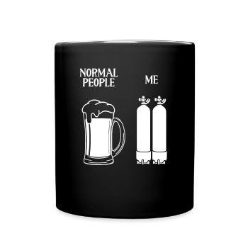 Beer people and me the diver - Full Colour Mug - black - Front