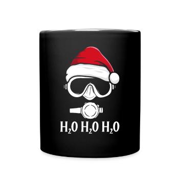 Divers at Santa Claus - Full Colour Mug - black - Front