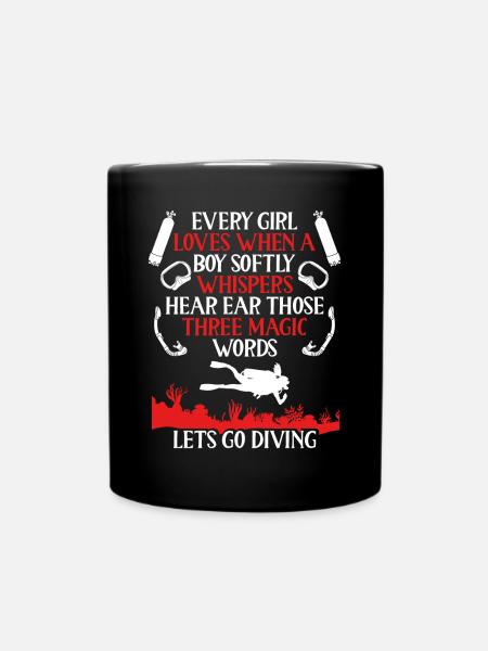 Allons plonger - Mug uni - noir