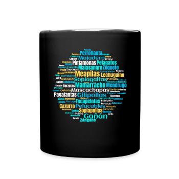 Insults in Castilian Spanish - Full Colour Mug - black - Front