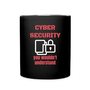 Cybersecurity - IT Security Computer Scientist - Full Colour Mug - black - Front