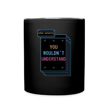 Cybersecurity - IT Security Computer Scientist - Full Colour Mug - black - Front