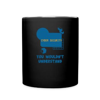 Cybersecurity - IT Security Computer Scientist - Full Colour Mug - black - Front