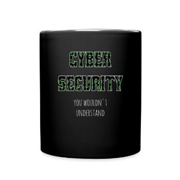 Cybersecurity - IT Security Computer Scientist - Full Colour Mug - black - Front