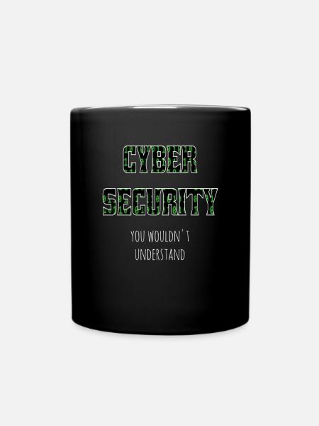 Cybersecurity - IT-Sicherheit Informatiker - Tasse einfarbig - Schwarz