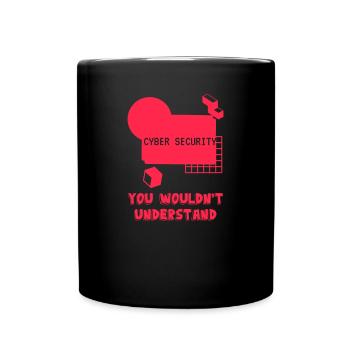 Cybersecurity - IT Security Computer Scientist - Full Colour Mug - black - Front