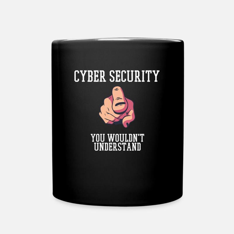 Cybersecurity - IT-Sicherheit Informatiker - Tasse einfarbig - Schwarz