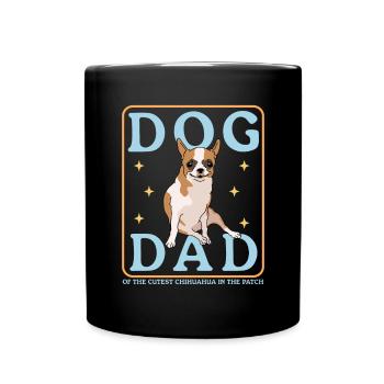 Chihuahua Dad Dog Owner Dog Papa Gift - Full Colour Mug - black - Front