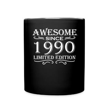 1990 - Né en 1990 - Fantastique depuis 1990 - Mug uni - noir - Devant