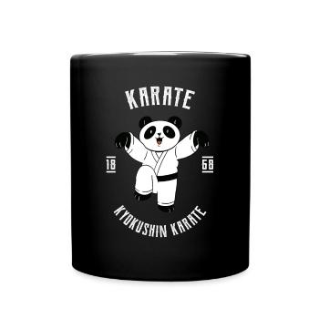 Karate Japanische Kampfkünste Kämpfen MMA - Tasse einfarbig - Schwarz - Vorne