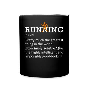 Courir Funny Definition Marathoner 5k Marathon - Mug uni - noir - Devant