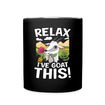 Relax I've Goat This - Tasse einfarbig - Schwarz - Vorne
