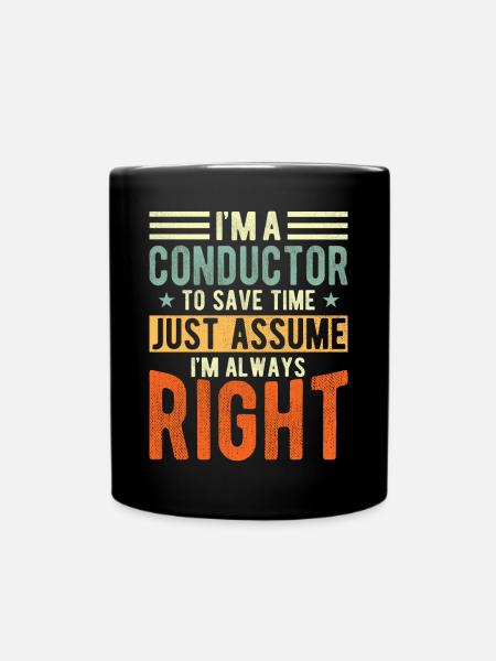 Conductor - Full Colour Mug - black