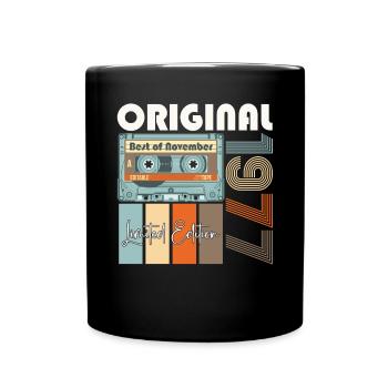 Novembre né en 1977 45e cadeau d'anniversaire - Mug uni - noir - Devant