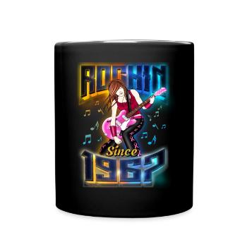 Rockin Since 1967 Rock Music Fan 55th Birthday - Full Colour Mug - black - Front