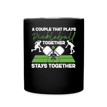 Pickleball Couple A Couple That - Tasse einfarbig - Schwarz - Vorne