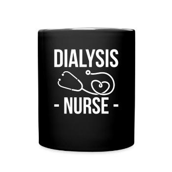 Dialysis Nurse Shirt Gift - Full Colour Mug - black - Front