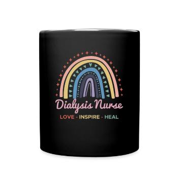 Dialysis Nurse Shirt - Full Colour Mug - black - Front