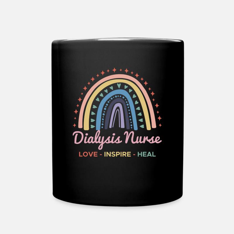 Dialysis Nurse Shirt - Tasse einfarbig - Schwarz