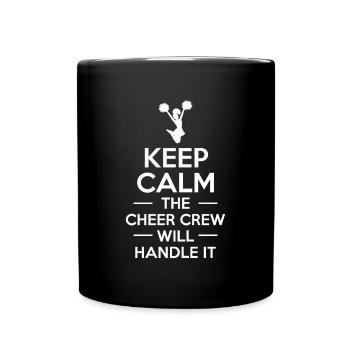 Keep Calm The Cheer Crew Will Handle It - Full Colour Mug - black - Front