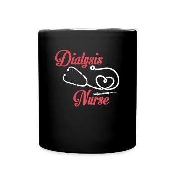 Dialysis Nurse Shirt - Full Colour Mug - black - Front