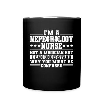 Dialysis Nurse Shirt Gift - Full Colour Mug - black - Front