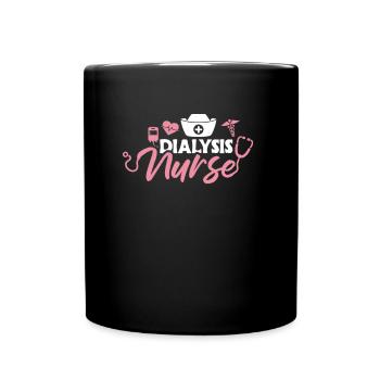 Dialysis Nurse Shirt Gift - Full Colour Mug - black - Front