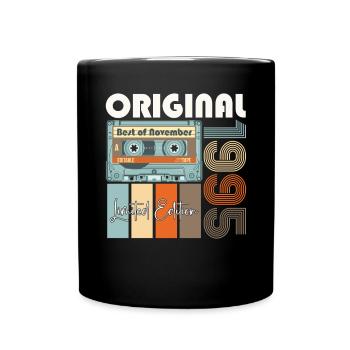November born 1995 27th birthday gift - Full Colour Mug - black - Front