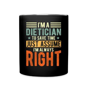 Dietitian - Full Colour Mug - black - Front