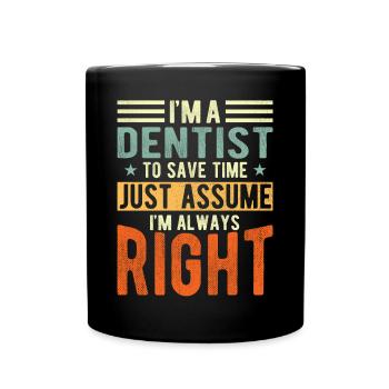 Dentist - Full Colour Mug - black - Front