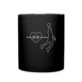 Basketball heartbeat - Full Colour Mug - black - Front