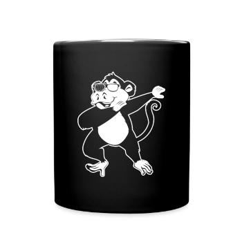 Dab Dance Monkey Orangutan Monkey Lover - Dabbing - Full Colour Mug - black - Front