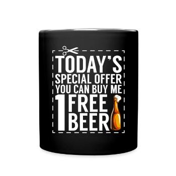 Beer Drinker Beer Gifts - Full Colour Mug - black - Front
