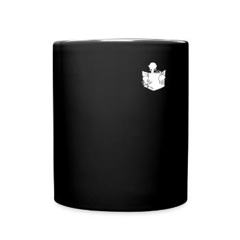 Orangutan Monkey Lover - Funny Monkeys Pocket Monk - Full Colour Mug - black - Front
