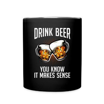 Beer Drinker Beer Gifts - Full Colour Mug - black - Front
