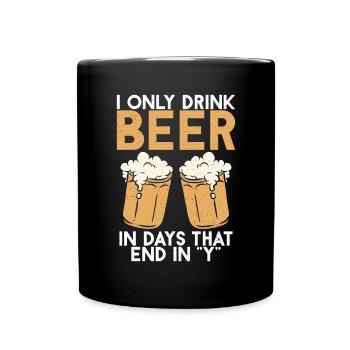 Beer Drinker Beer Gifts - Full Colour Mug - black - Front