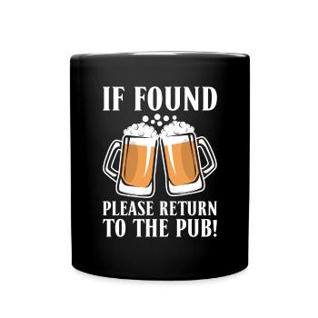 Beer Drinker Beer Gifts - Full Colour Mug - black - Front