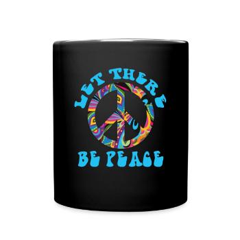 Signe de paix amour liberté paix hippie et - Mug uni - noir - Devant